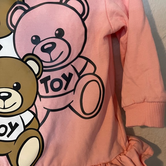 MOSCHINO BABY PINK BABY DRESS WITH RUFFLES - Picture 3 of 6